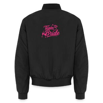Équipe Mariée Diamant Rose - Bomber unisexe - noir - Dos - AI Model Male 185 light (185cm)