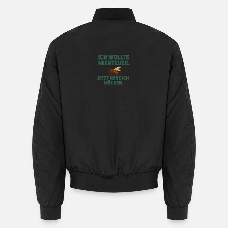 Abenteuer vs Mücken - Unisex Bomberjacke - Schwarz
