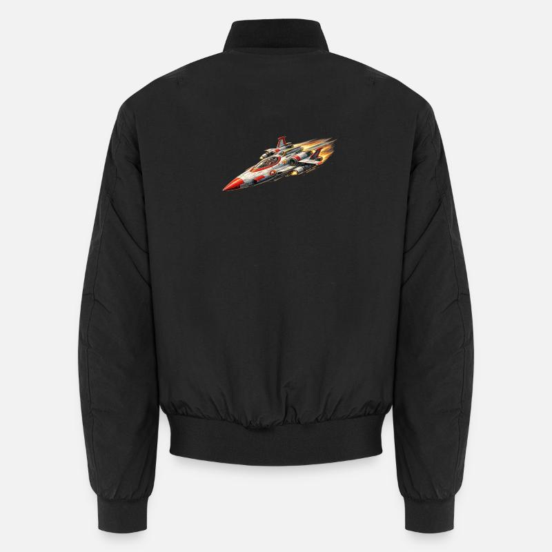 Logo du chasseur stellaire / vaisseau spatial - Bomber unisexe - noir