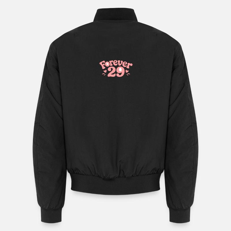 Forever 29 : Graphismes roses ludiques Bomber unisexe