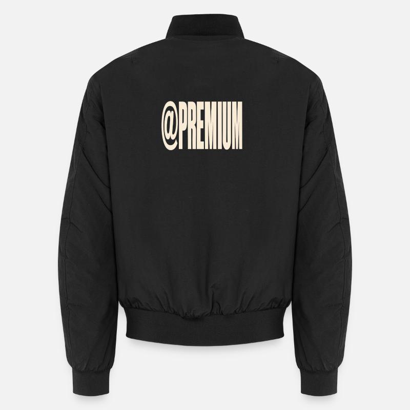 Premium-Typografie @PREMIUM - Unisex Bomberjacke - Schwarz