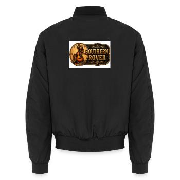 Southern Rover Western Guitar - Unisex Bomberjacke - Schwarz - Hinten - AI Model Male 185 light (185cm)
