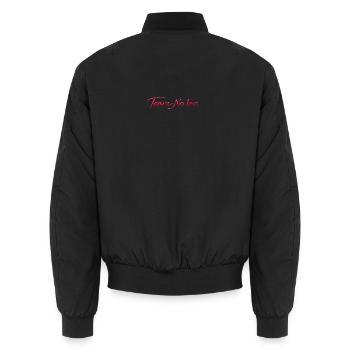 Team Kein BH - Unisex Bomberjacke - Schwarz - Hinten - AI Model Male 185 light (185cm)
