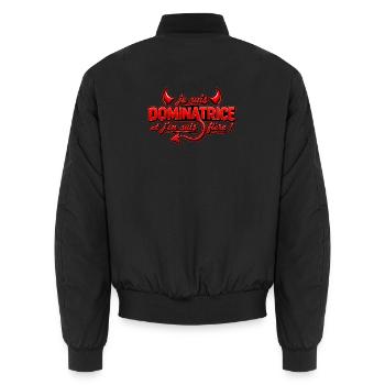 je_suis_dominatrice_2026 - Bomber unisexe - noir - Dos - AI Model Male 185 light (185cm)
