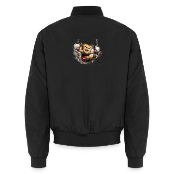 TOAST_RINGTURNER - Unisex Bomberjacke - Schwarz - Hinten - AI Model Male 185 light (185cm)