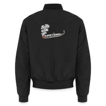 Suhler Tüte - Unisex Bomberjacke - Schwarz - Hinten - AI Model Male 185 light (185cm)