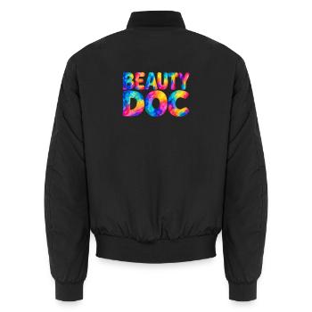 Beauty Doc - Unisex Bomberjacke - Schwarz - Hinten - AI Model Male 185 light (185cm)