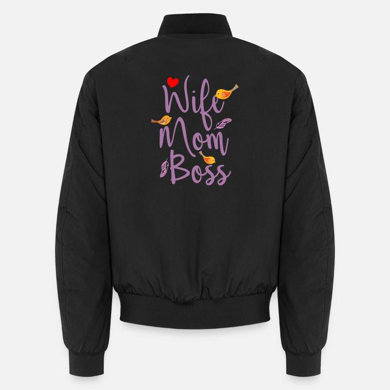 Frau Mutter Chef Unisex Bomberjacke
