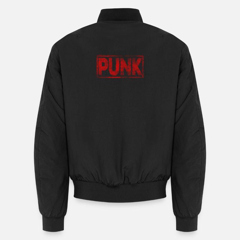 punk - Unisex Bomber Jacket - black