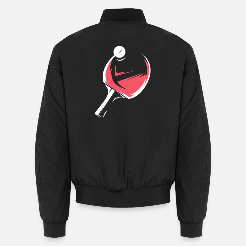 Équipe d’illustration de jeu de raquette de tennis de table Bomber unisexe