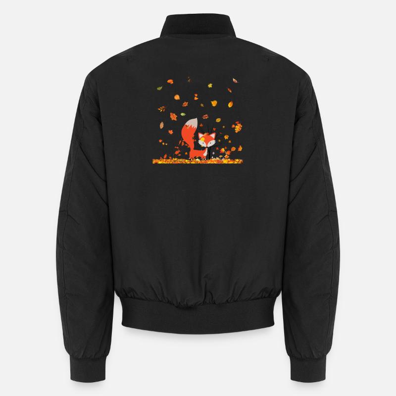 Herbst - Unisex Bomberjacke - Schwarz