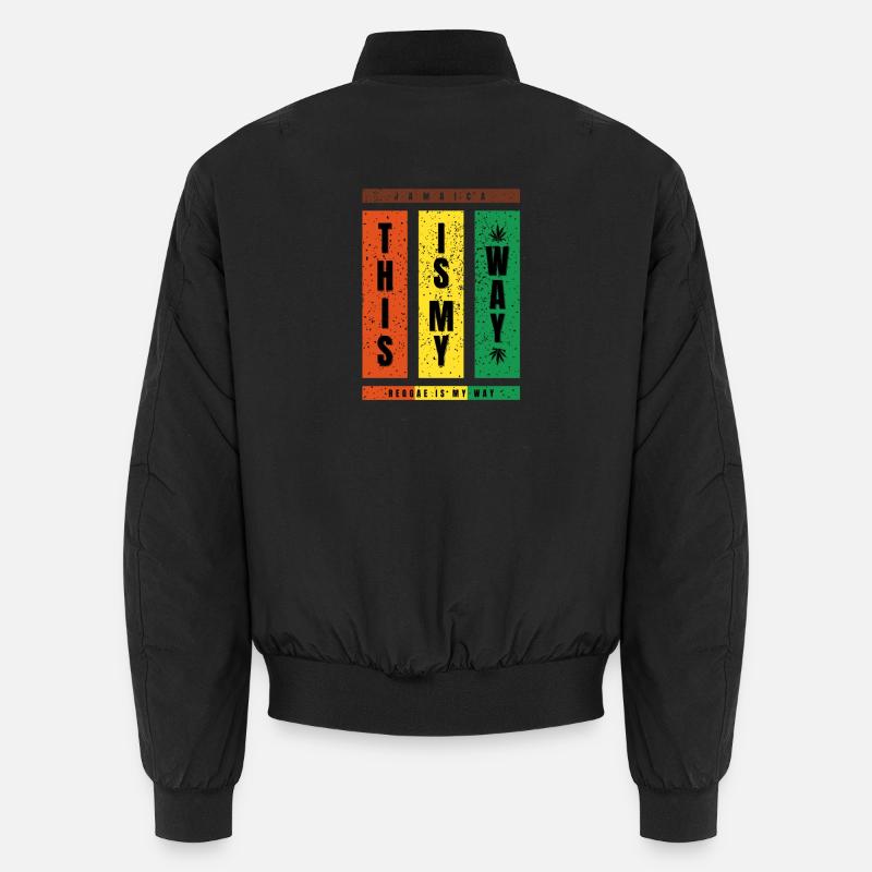 Le reggae est ma façon – TypoBlock Bomber unisexe