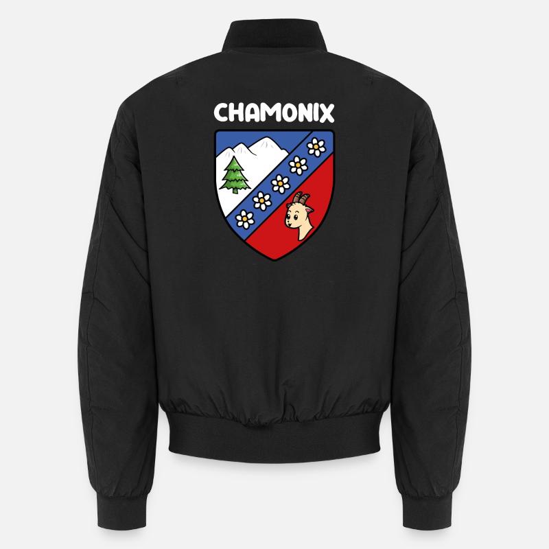 Flag Mignon Chamonix Mont Blanc Haute Savoie Unisex Bomber Jacket