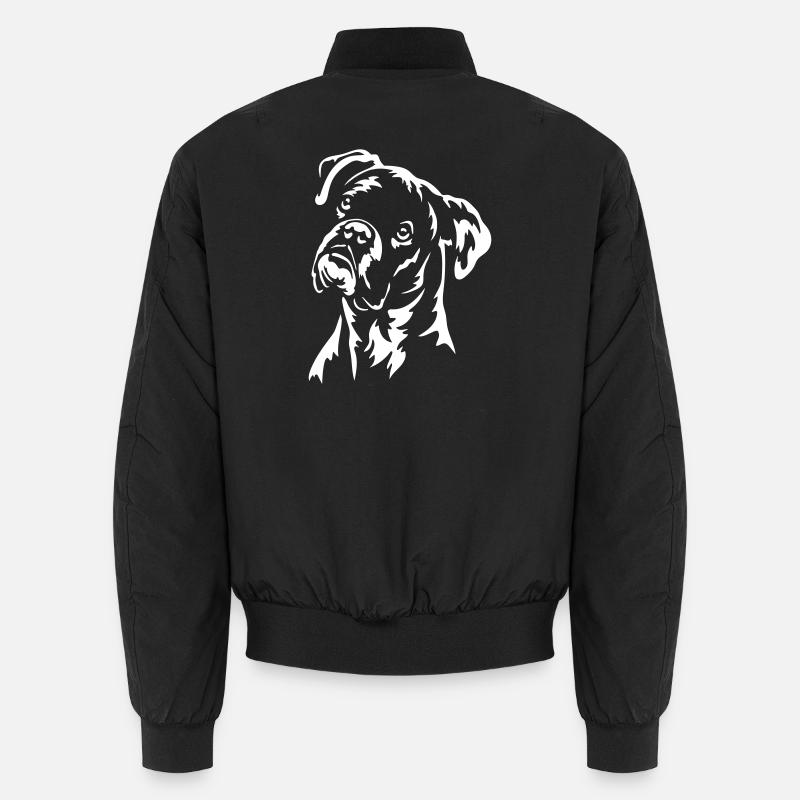 Boxer Head "Black Edition" - Unisex Bomber Jacket - black