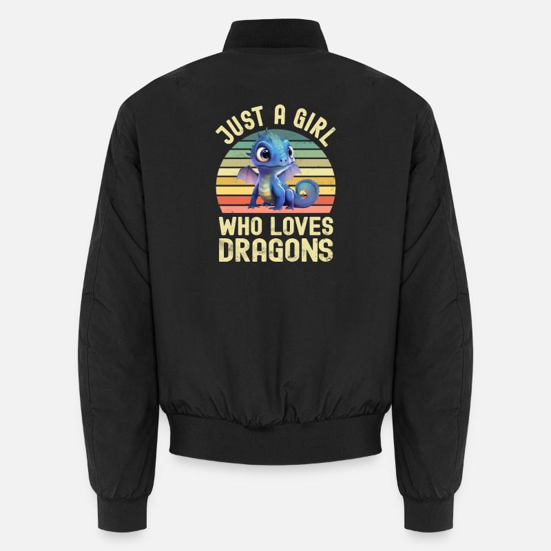 Drache Drachen Unisex Bomberjacke