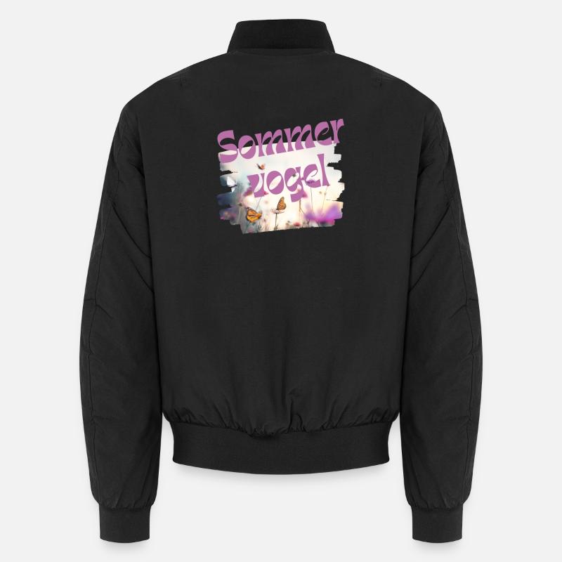 Sommervogel - Schmetterling - Wortschätze Unisex Bomberjacke