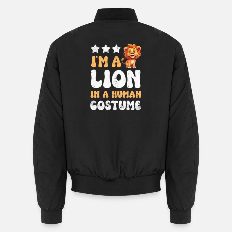 Lion Lion - Unisex Bomber Jacket - black
