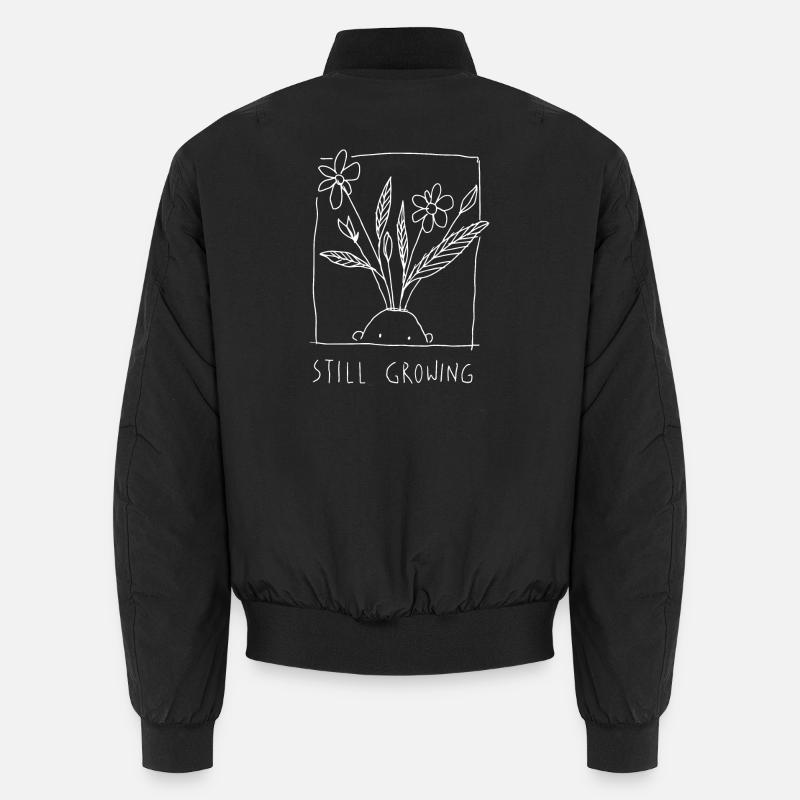 Growing / Wachsen Invert - Unisex Bomberjacke - Schwarz
