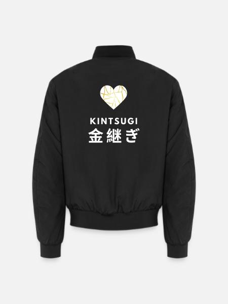 Kintsugi Japanische Heilphilosophie-Design - Unisex Bomberjacke - Schwarz