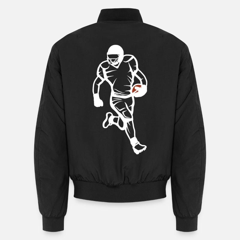 Dessin de footballeur - Bomber unisexe - noir
