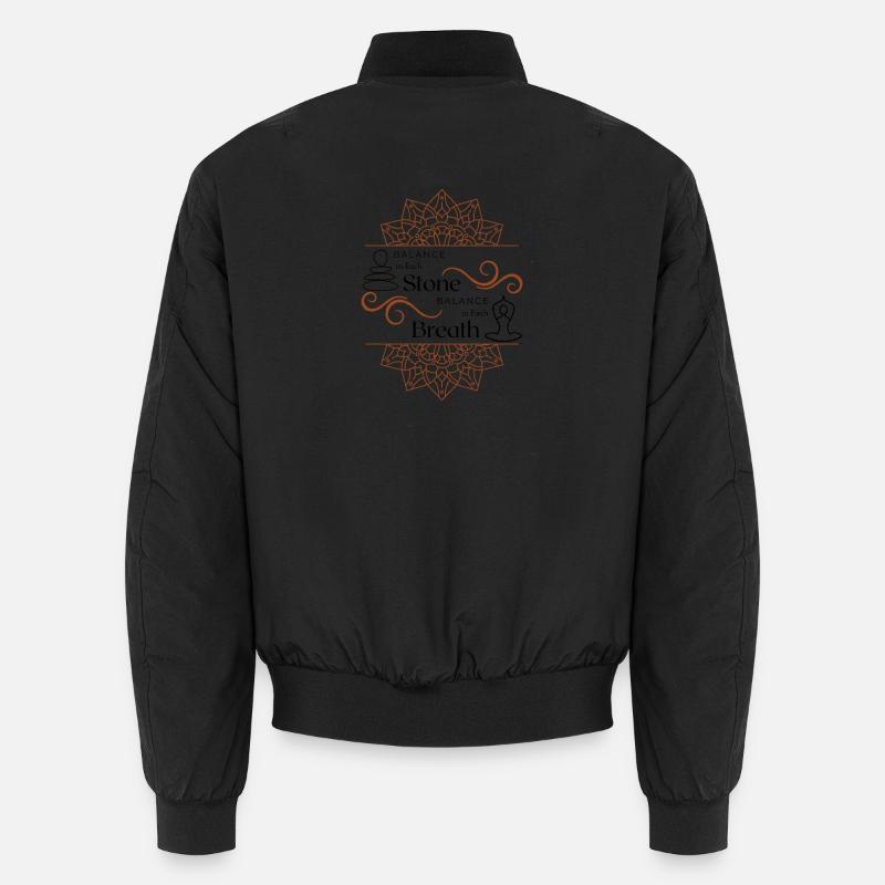 Komplexer Mandala-Wirbelteiler Unisex Bomberjacke