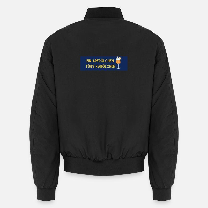 Aperölchen für's Karölchen - Unisex Bomberjacke - Schwarz