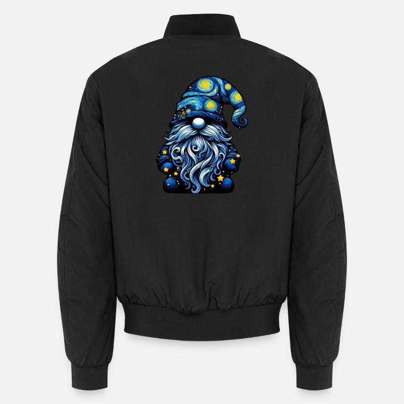 Gnome - Unisex Bomber Jacket - black