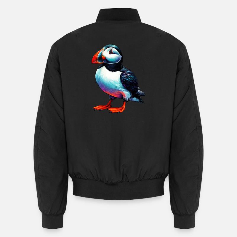 Macareux - Bomber unisexe - noir