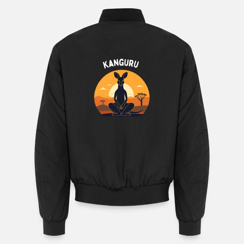 Kanguru - Unisex Bomberjacke - Schwarz