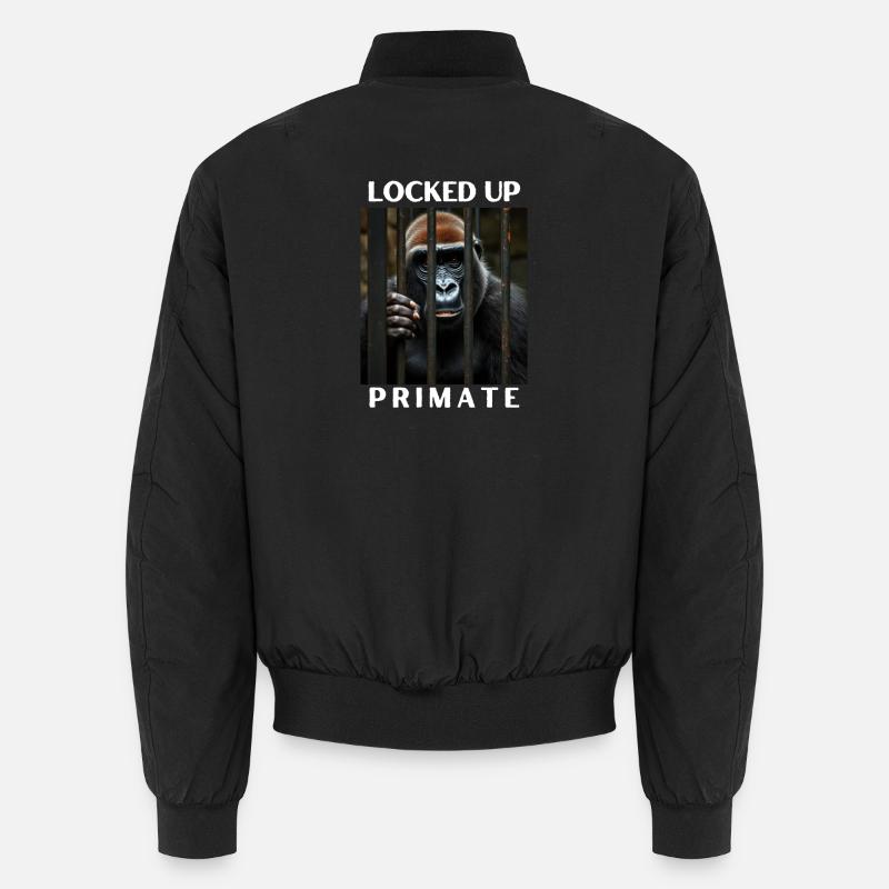 On closed primate Unisex Bomber Jacket