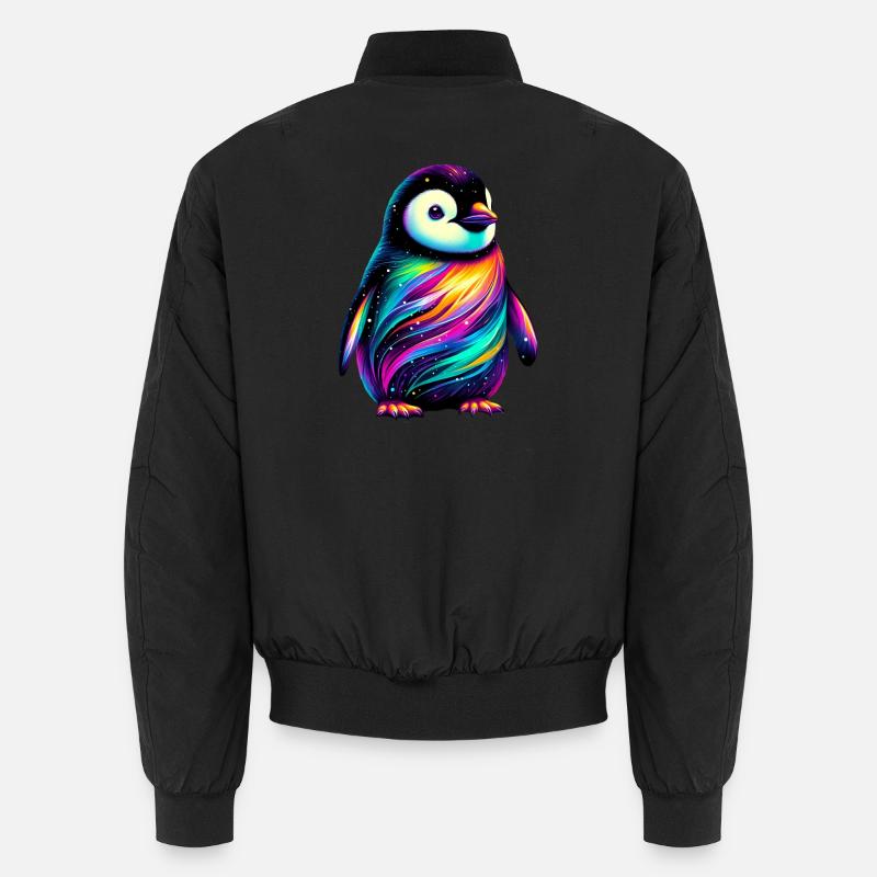 Penguin - Unisex Bomber Jacket - black