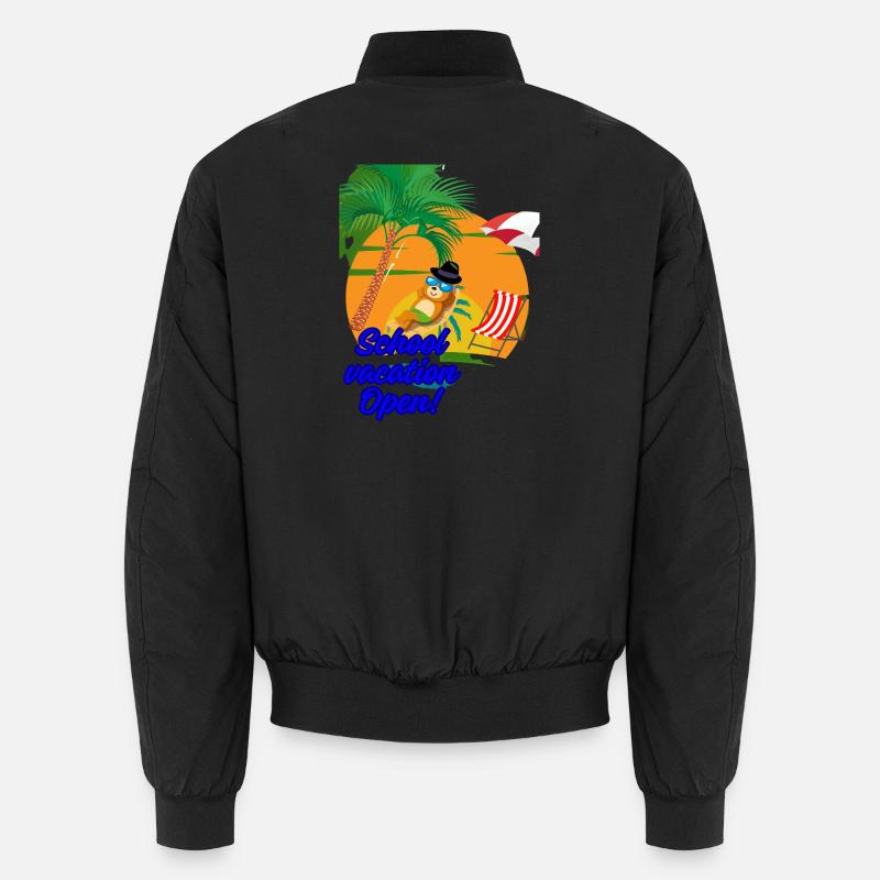 School vacation - Unisex Bomber Jacket - black