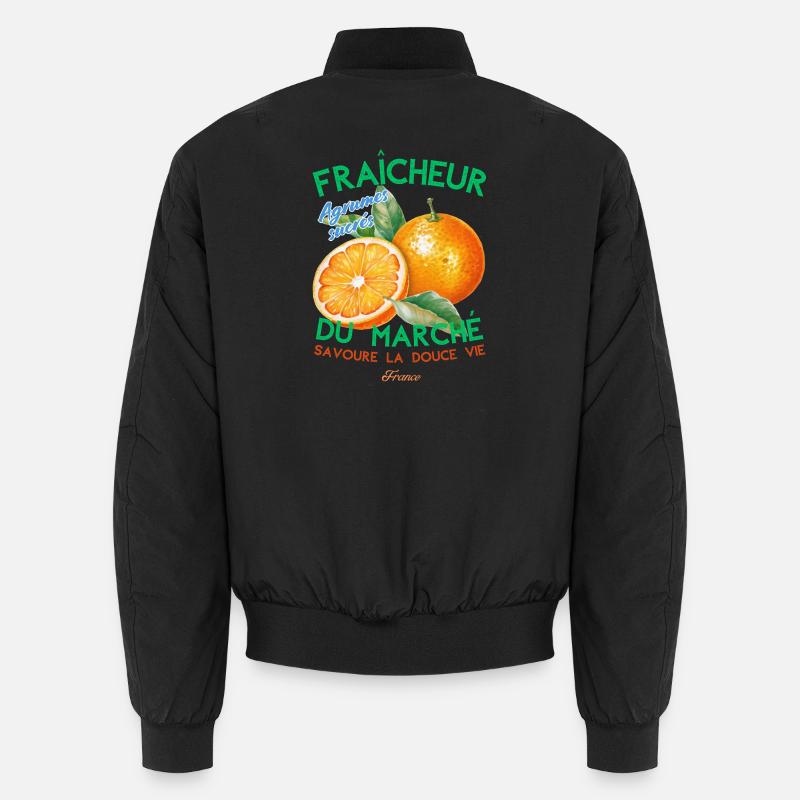 Fraicheur du marché - Unisex Bomberjacke - Schwarz