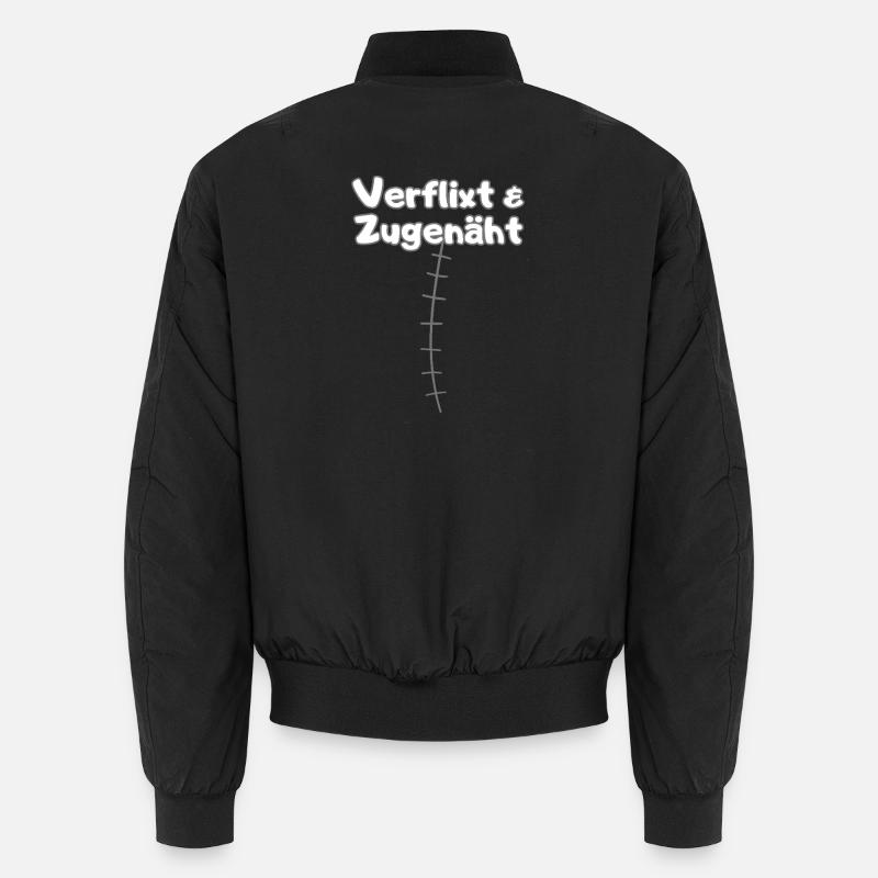 Verflixt & Zuenäht – Chemise Scar Pride - Bomber unisexe - noir