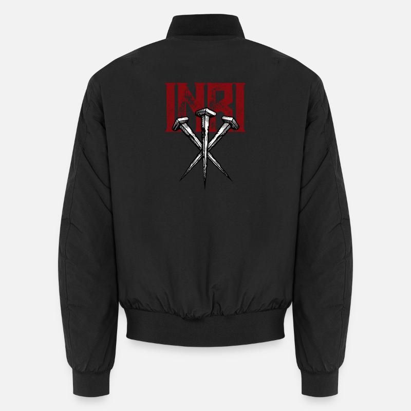INRI Les Clous de la Crucifixion - Bomber unisexe - noir