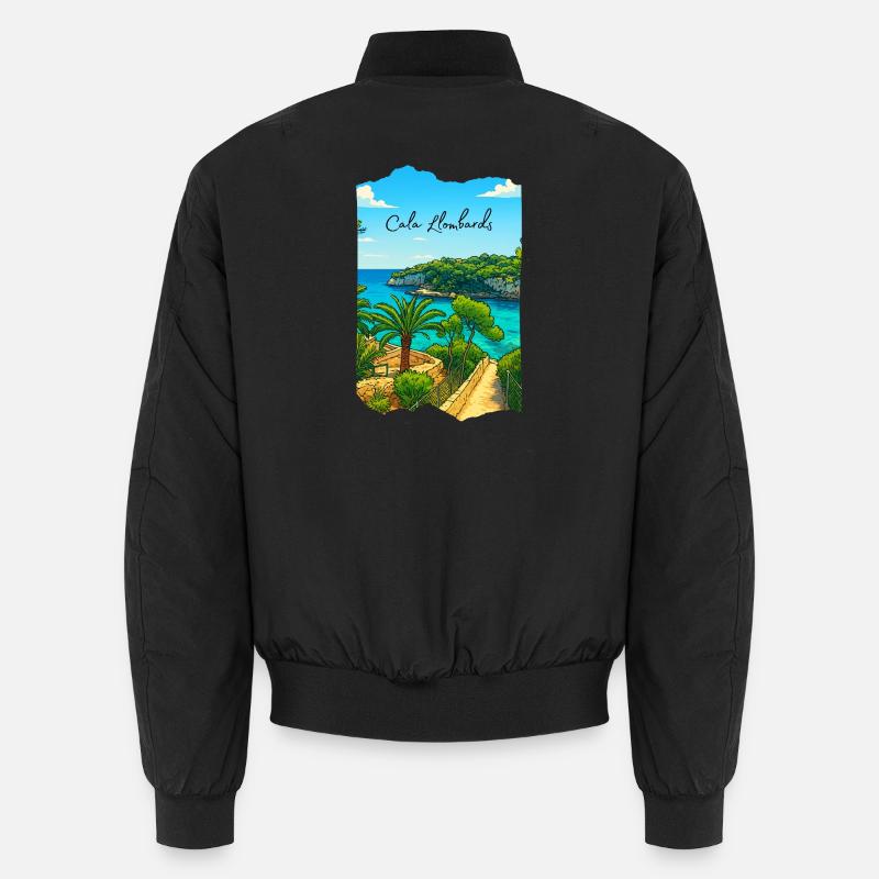 Cala Lombards - Majorque - Bomber unisexe - noir