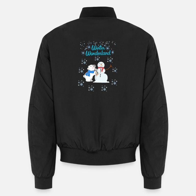 Eisbär & Schneemann Unisex Bomberjacke