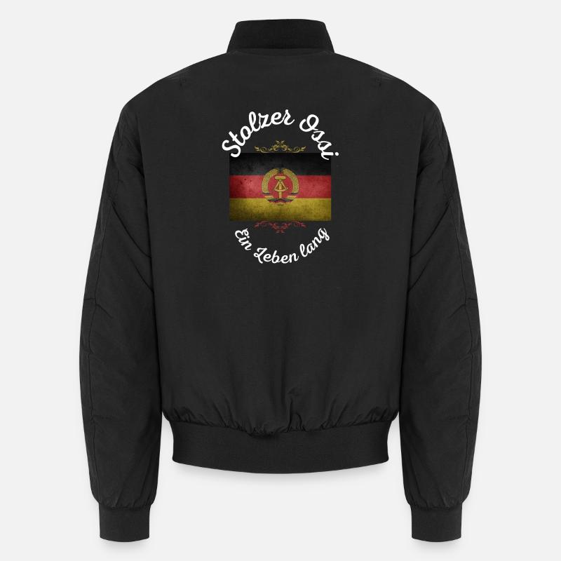 Stolzer Ossi - Unisex Bomberjacke - Schwarz