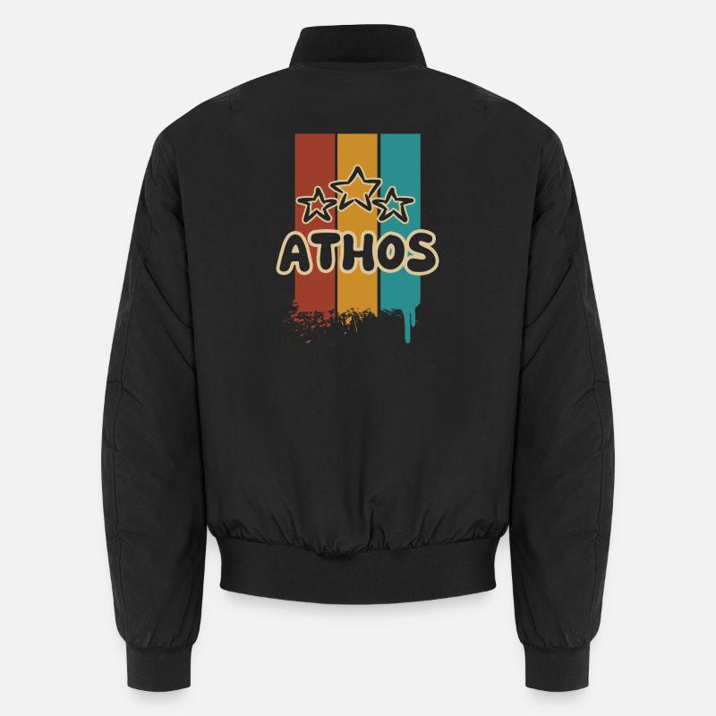 Athos Athos - Unisex Bomber Jacket - black