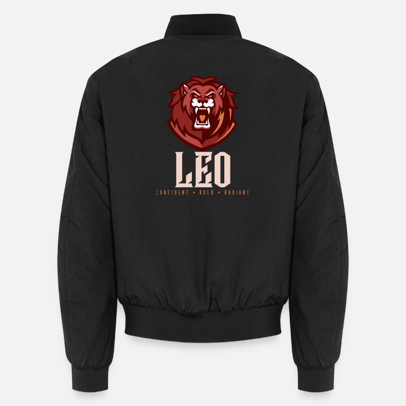 Leo - Unisex Bomber Jacket - black