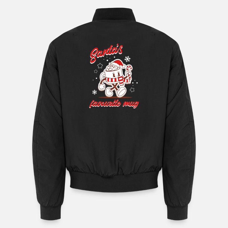 Favorite Santa's Mug - Unisex Bomber Jacket - black