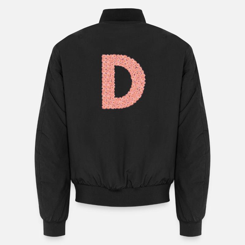 D, wie Dear- ein Buchstabe, der berührt Unisex Bomberjacke