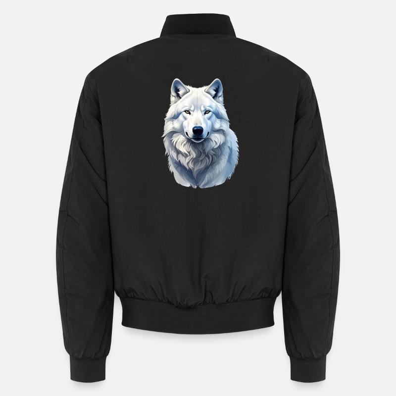 Arctic wolf Unisex Bomber Jacket