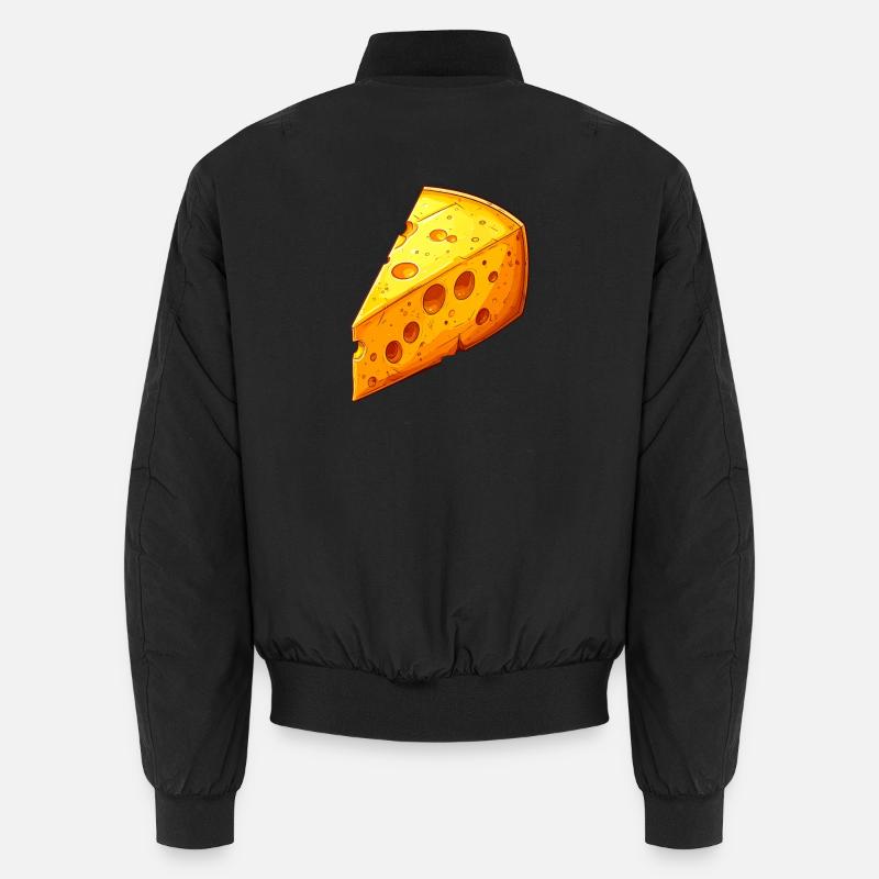 Käse - Unisex Bomberjacke - Schwarz