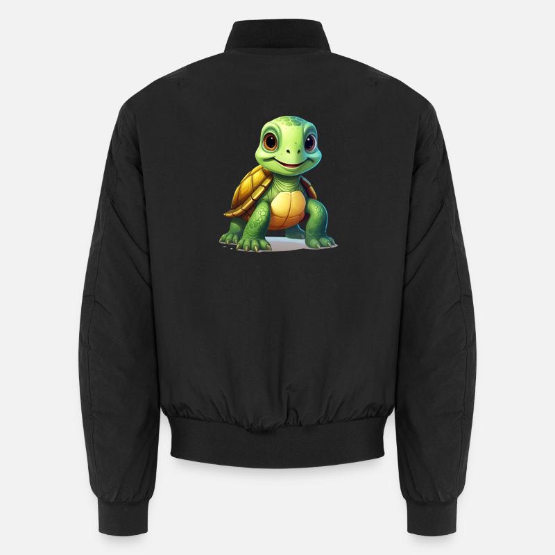 Schildkröte - Unisex Bomberjacke - Schwarz
