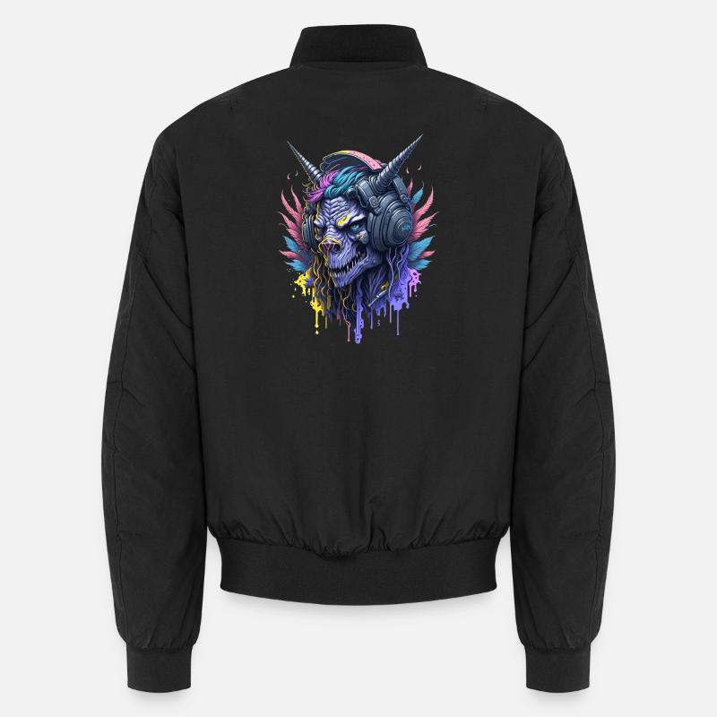 DJ Monster Neon - Unisex Bomber Jacket - black