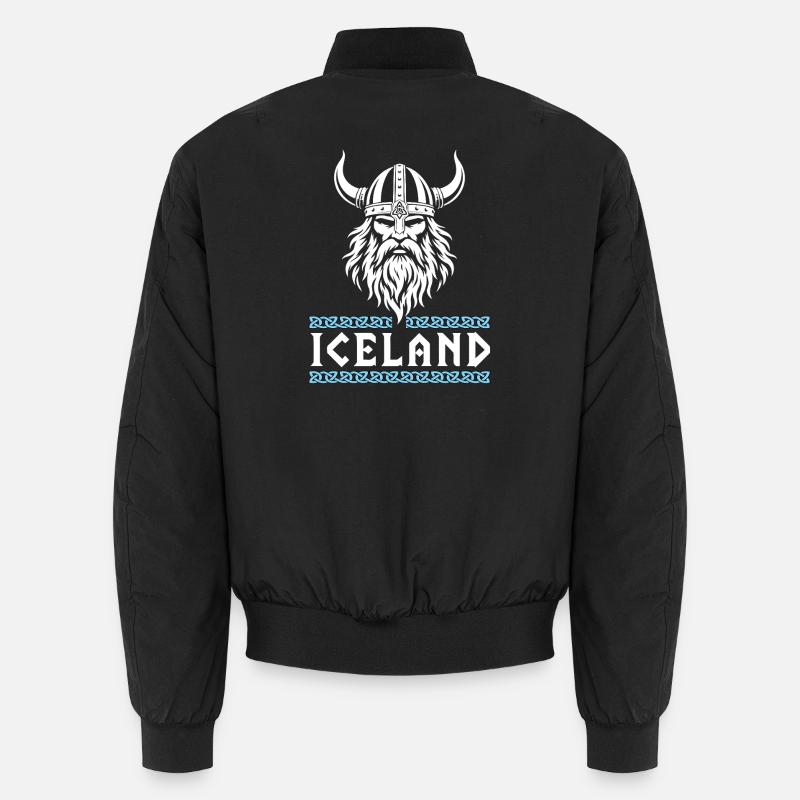 Insel-Wikinger-Nordhelm Odin-Design Unisex Bomberjacke