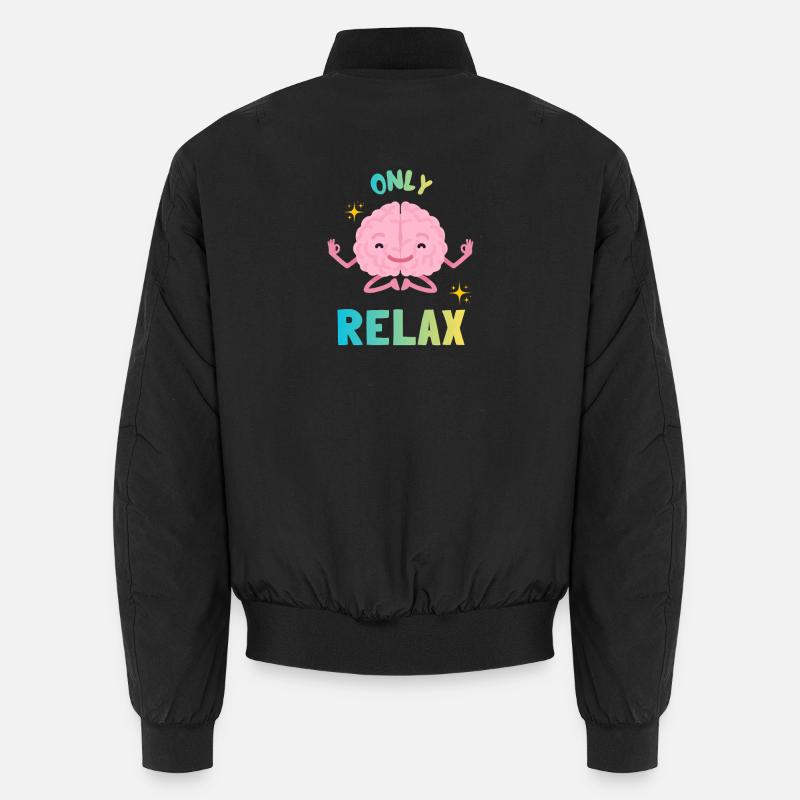 Rainbow Zen Brain Unisex Bomber Jacket