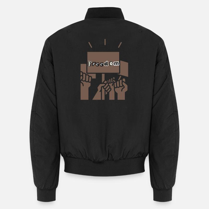 Freiheit - Unisex Bomberjacke - Schwarz
