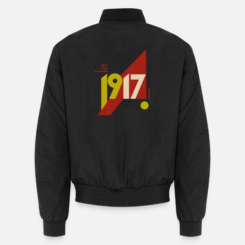 Constructivist 1917 - Russian Revolution - Unisex Bomber Jacket - black